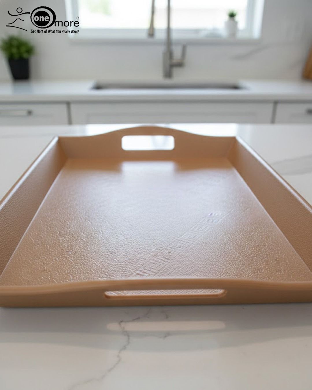 Fiber Serving Tray – 3 Pcs Set | Lightweight & Durable