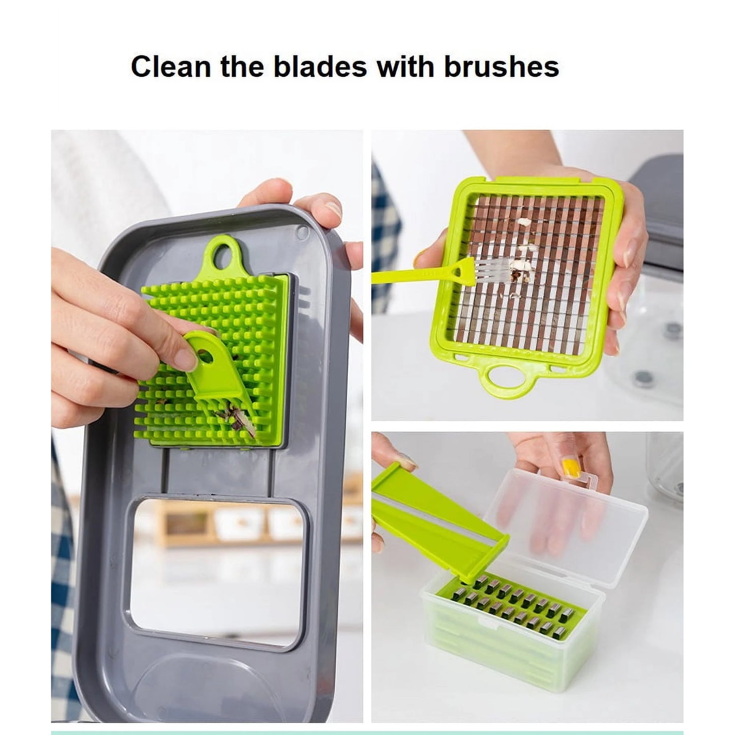 22-in-1 Multifunctional Vegetable Cutter & Slicer with Colander Basket – BPA-Free Kitchen Chopper for Fruits, Salad & Cheese