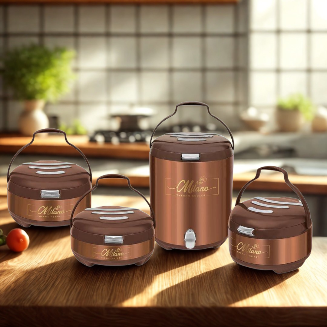 Hot Pot  and Water Cooler Set - 4 Pcs Thermopot Set by Dynasty